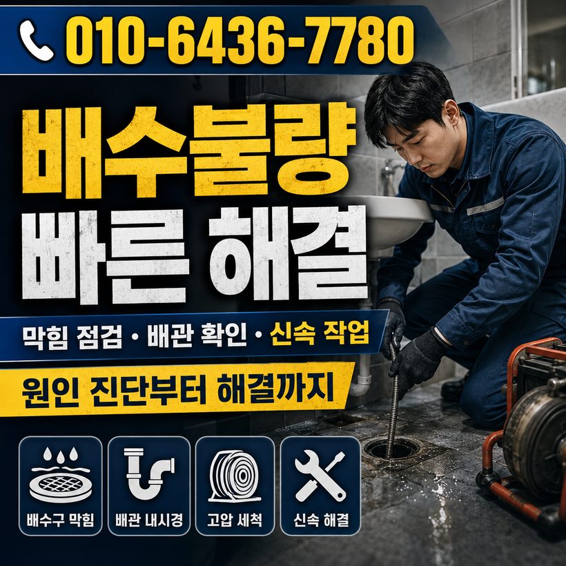 안정면 지역 하수구막힘 관련 이미지