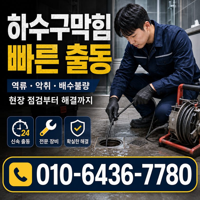 농소동 하수구막힘 빠른출동 1