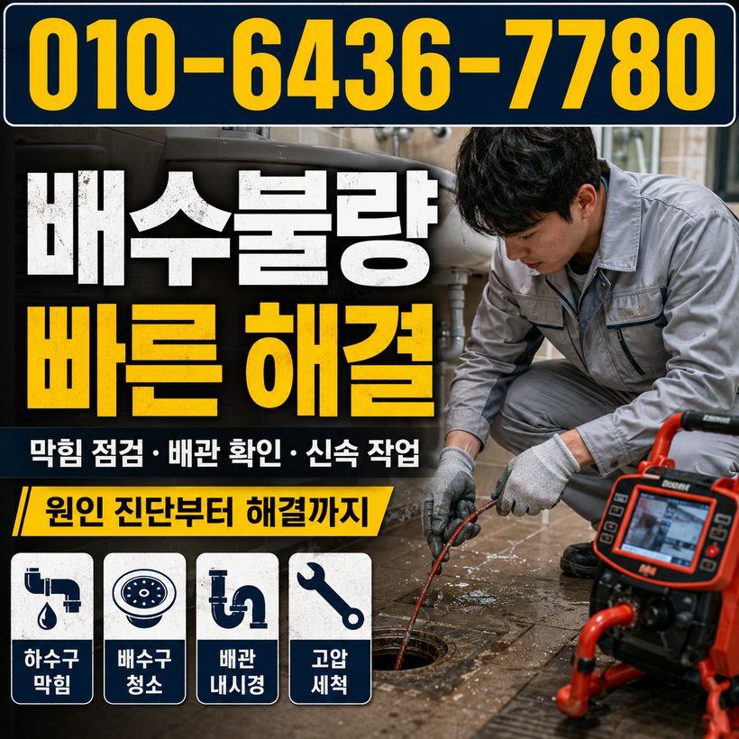 농소동 지역 하수구뚫음 관련 이미지