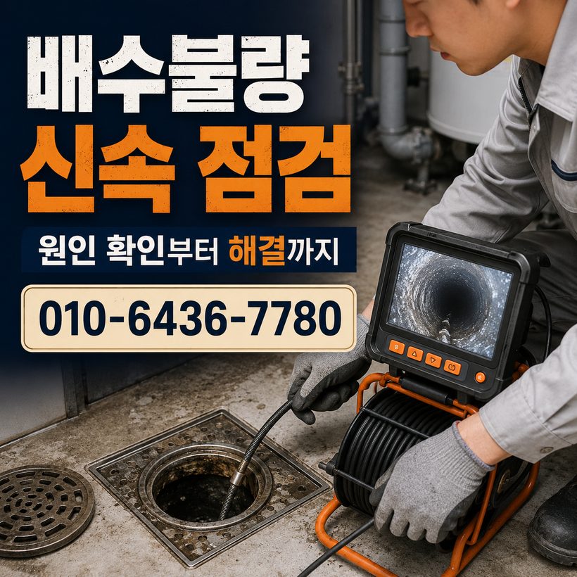 산양면 지역 배관막힘 관련 이미지